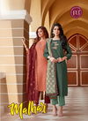 P3 Malhar  Latest Fancy Festive Wear Viscose Silk chex Pattern with Embroidery work With Gotta Patti Hand Work With Full Inner 	Silk Kurti With Bottom Collection 